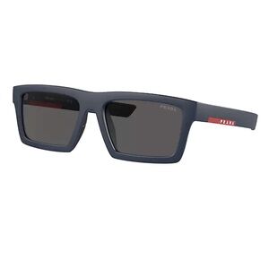 Prada Linea Rossa / black unisex 55MM Rectangular Sunglasses